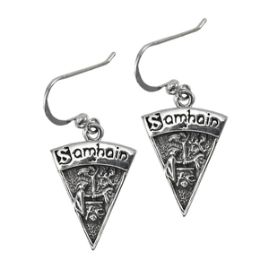 Sterling Silver Samhain Sabbat Dangle Earrings