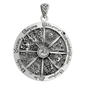 Sterling Silver Wheel of the Year Pendant Sterling Silver Wheel of the Year Pendant