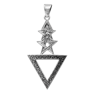 Sterling Silver 1st Degree Pentacle Pendant