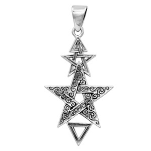 Sterling Silver 2nd Degree Pentacle Pendant Sterling Silver 2nd Degree Pentacle Pendant