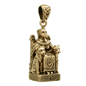 Bronze Seated Freya Pendant Bronze Seated Freya Pendant