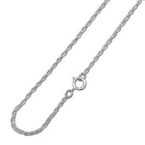 18 Inch Sterling Silver Rope Chain 18 Inch Sterling Silver Rope Chain
