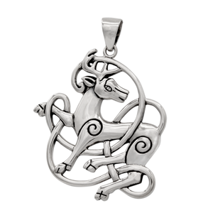 Sterling Silver Celtic Stag Pendant Sterling Silver Celtic Stag Pendant