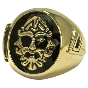 Large Bronze Odin Valknut Signet Ring Large Bronze Odin Valknut Signet Ring