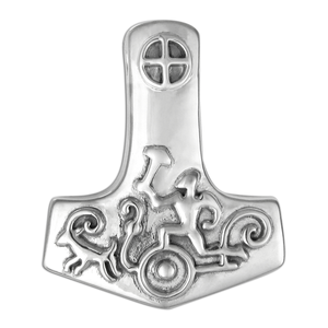 Sterling Silver Petroglyph Thor's Hammer Pendant 