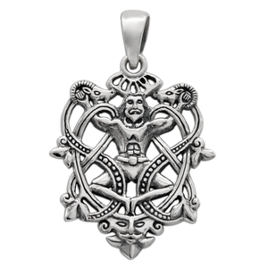 Sterling Silver Cernunnos Knot Pendant