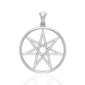 Large Sterling Silver Septagram Pendant Large Sterling Silver Septagram Pendant