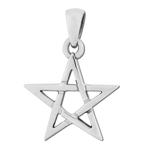 Small Sterling Silver Pentacle Pendant Small Sterling Silver Pentacle Pendant