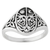 Sterling Silver Tree of Life Ring with Sun and Moon
