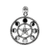 Sterling Silver Moon Phase Pentagram Pendant Sterling Silver Moon Phase Pentagram Pendant