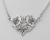 Sterling Silver Heart Pentacle Necklace 