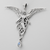Sterling Silver Melusine Pendant with Rainbow Moonstone