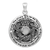 Sterling Silver Moon Pentacle Pendant with White Moonstone