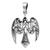 Sterling Silver Small Morrigan Raven Pendant