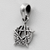 Sterling Silver Tiny Crescent Moon Pentacle Pendant
