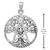 Sterling Silver Cut Out Tree Pentacle Pendant
