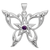 Sterling Silver Butterfly Pentacle Pendant with Amethyst