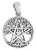 Sterling Silver Small Cut Out Tree Pentacle Pendant