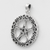 Sterling Silver Rose Pentacle Pendant
