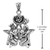 Sterling Silver Great Rite Pentacle Pendant