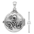Sterling Silver Celtic Swirl Hidden Pentacle Locket Pendant Sterling Silver Celtic Swirl Hidden Pentacle Locket Pendant