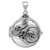 Sterling Silver Celtic Swirl Hidden Pentacle Locket Pendant Sterling Silver Celtic Swirl Hidden Pentacle Locket Pendant
