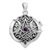 Sterling Silver Heart Pentacle Locket with Amethyst Sterling Silver Heart Pentacle Locket with Amethyst