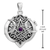 Sterling Silver Heart Pentacle Locket with Amethyst Sterling Silver Heart Pentacle Locket with Amethyst
