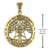 Bronze Extra Large Cut Out Tree Pentacle Pendant