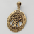 Bronze Extra Large Cut Out Tree Pentacle Pendant