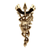 Bronze Wolf Berserker Pendant