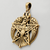Bronze Large Crescent Raven Pentacle Pendant