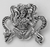 Sterling Silver Ormhaxan Snake Witch Pendant