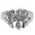 Sterling Silver Raven Pentacle Toe Ring Sterling Silver Raven Pentacle Toe Ring