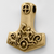 Bronze Petroglyph Thor's Hammer Pendant 