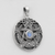 Sterling Silver Large Moon Pentacle Pendant with Rainbow Moonstone
