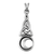 Sterling Silver Crescent Moon Celtic Knot Triquetra Pendant