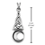 Sterling Silver Crescent Moon Celtic Knot Triquetra Pendant
