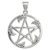 Sterling Silver Large Oak Leaf Pentacle Pendant