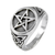 Sterling Silver Triquetra Celtic Knot Pentacle Ring Band Sterling Silver Triquetra Celtic Knot Pentacle Ring Band