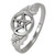Sterling Silver Oak Leaf Pentacle Ring