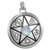 Sterling Silver Unitarian Pentacle Pendant with Rainbow Moonstone