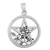 Sterling Silver Rose Pentacle Pentagram Pendant Sterling Silver Rose Pentacle Pentagram Pendant