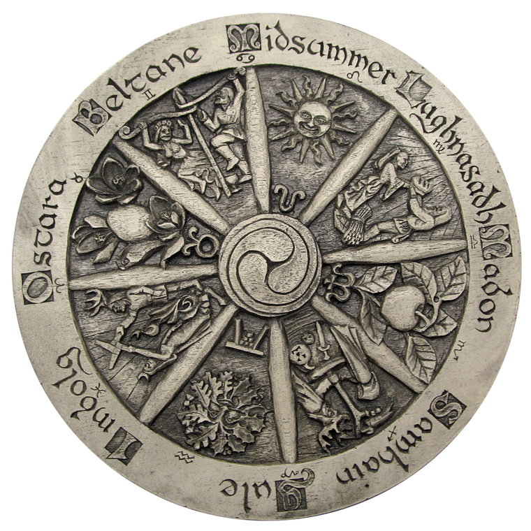 Large Wheel of the Year Plaque