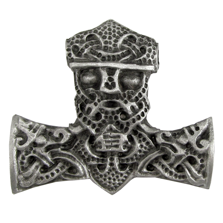 Pewter Mammen Style Thors Hammer Pendant