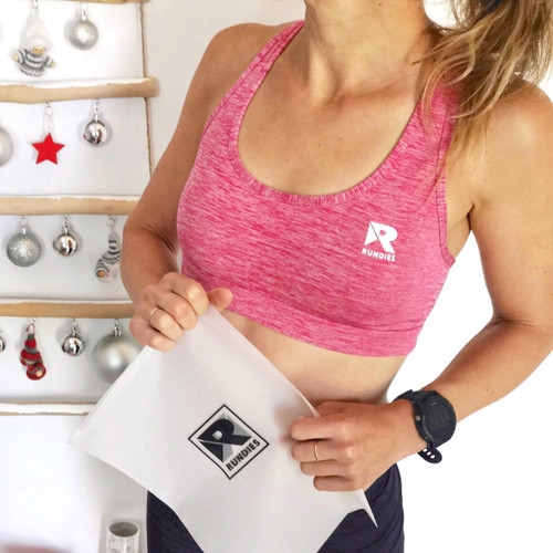 Bamboo Running Crop Top - Pink