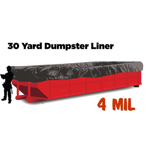30 Yard Dumpster Liners - 4 Mil Thickness