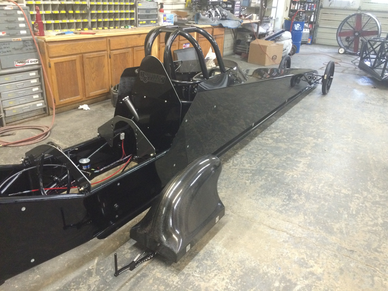 Danny Nelson Racecraft Chassis Stage 5 Top Dragster Swingarm Carbon Car