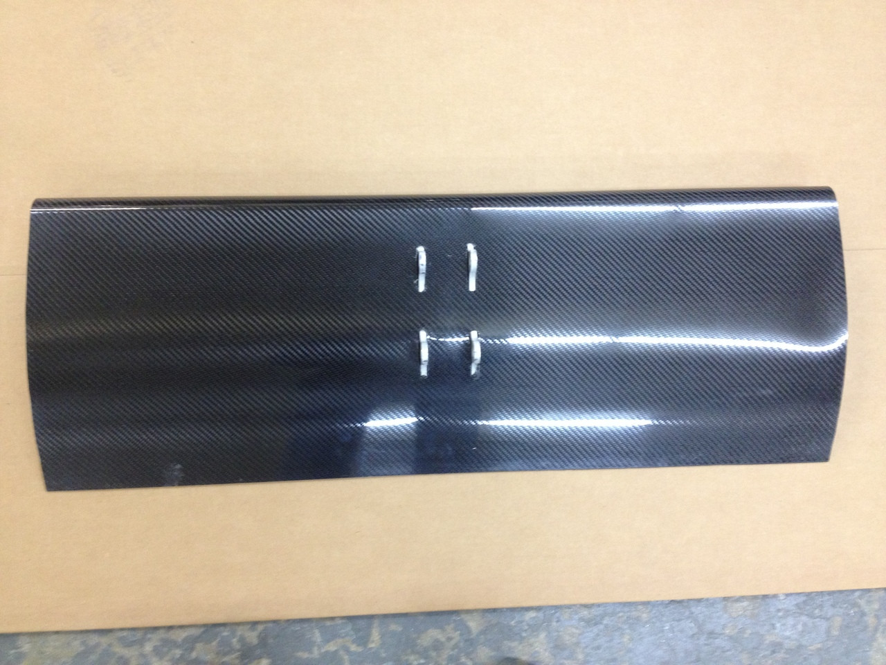 Racecraft Carbon Fiber Mono Strut Rear Wing TOP ONLY, WITH SIDE PLATES