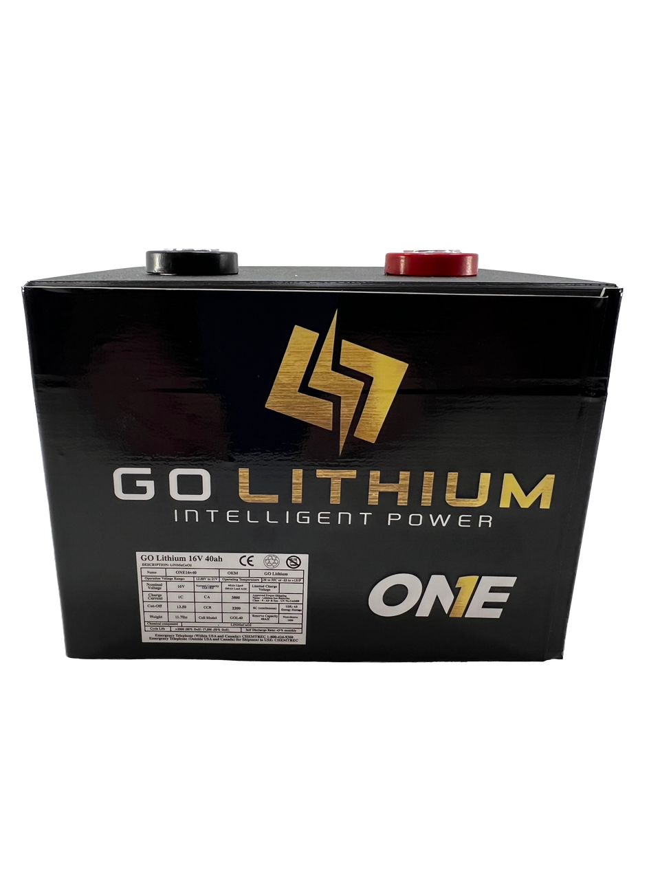 Go Lithium ONE X 16v Racing Battery, 3800 Cranking Amps, With Charger  (Free Shipping)